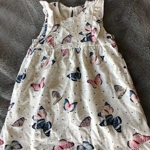 Light gray Butterfly Dress with polka dots